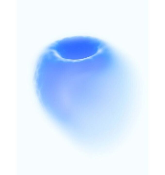 Pod al lampone blu
